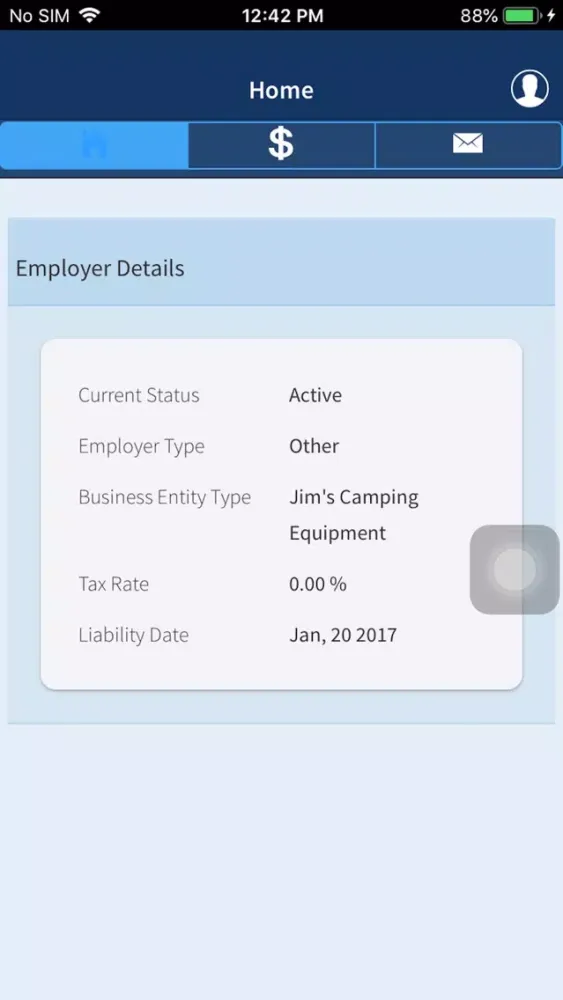 Скриншоты UI Employer
