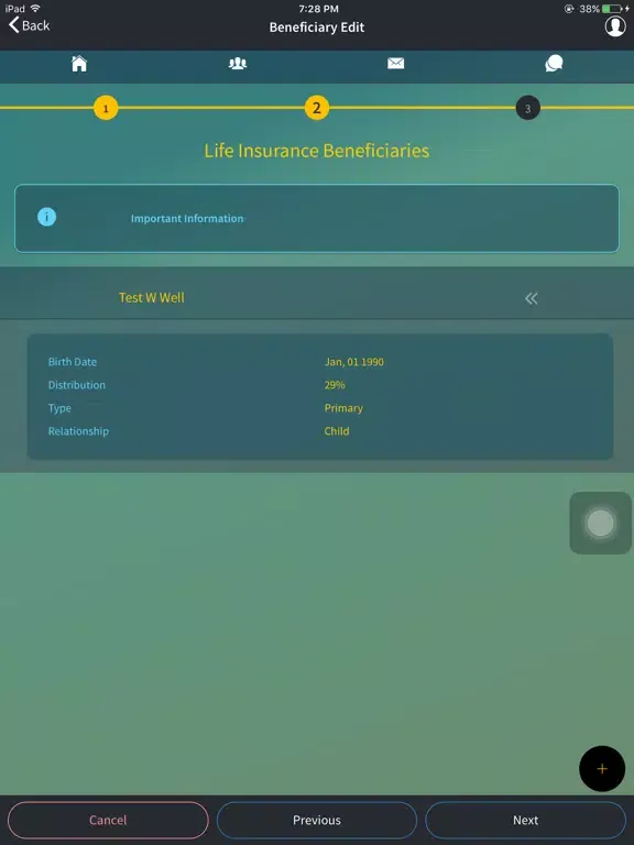 ภาพหน้าจอของ Mobias Pension App iPad 