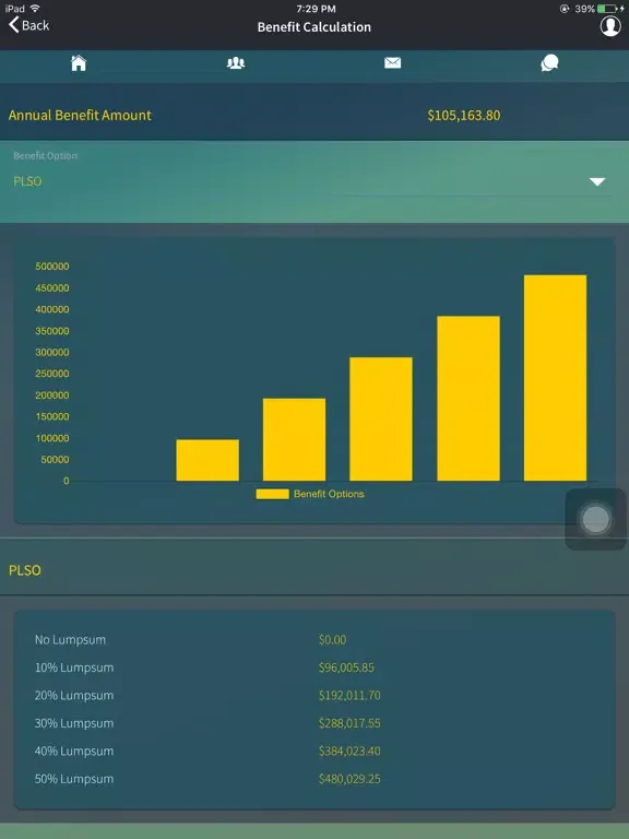ภาพหน้าจอของ Mobias Pension App iPad 