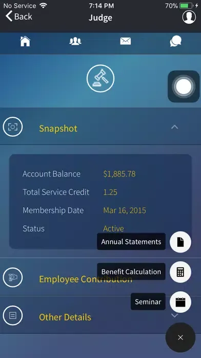 ภาพหน้าจอของ Mobias Pension App