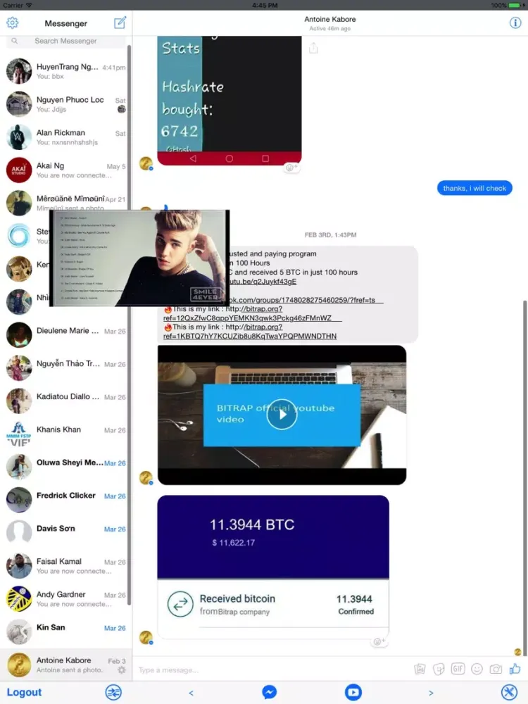 Скриншоты tube pro player iPad 