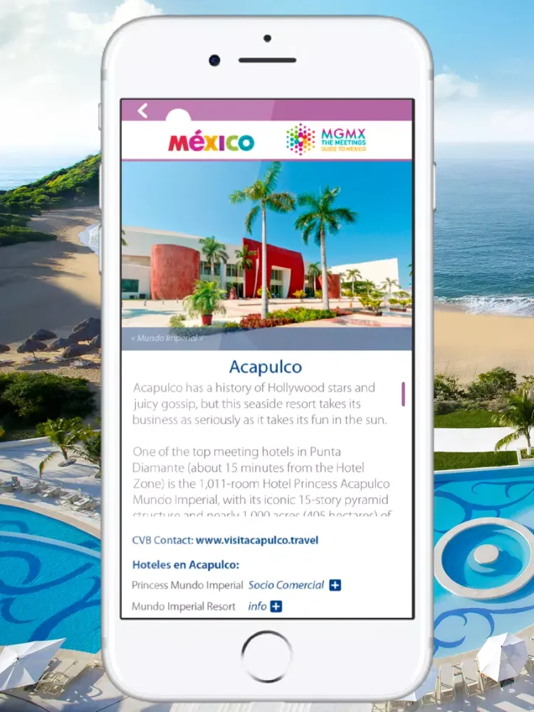 Capturas de tela do MGMX -Meetings Guide To Mexico iPad 