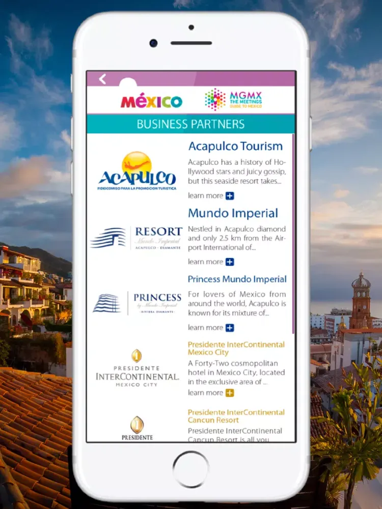 Capturas de tela do MGMX -Meetings Guide To Mexico iPad 