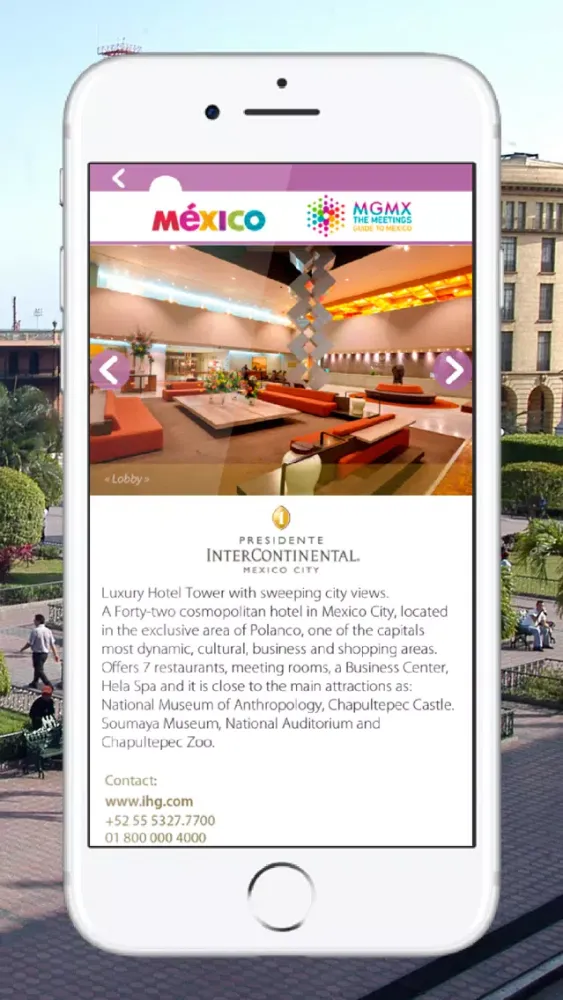 Capturas de tela do MGMX -Meetings Guide To Mexico