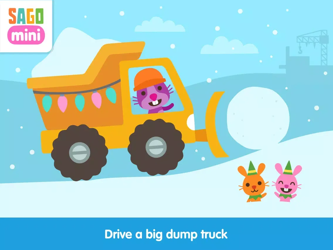 Sago Mini Holiday Trucks and Diggers iPad  Screenshots