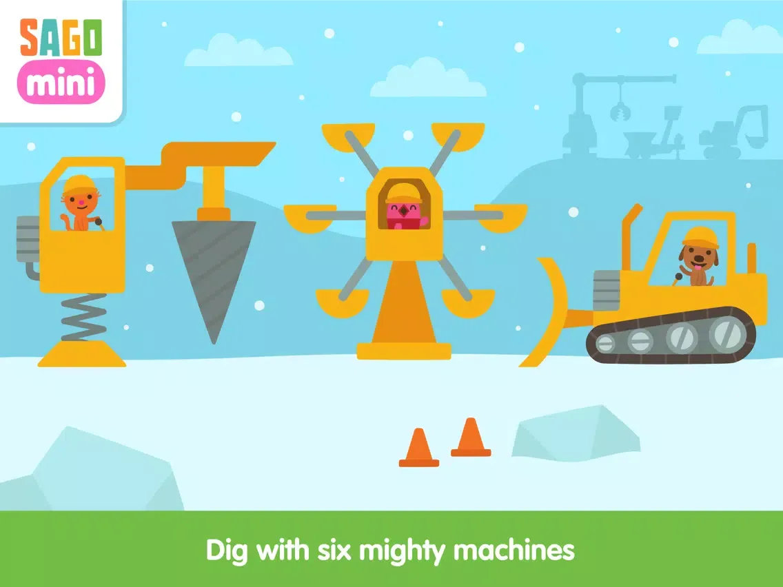 Sago Mini Holiday Trucks and Diggers iPad  Screenshots
