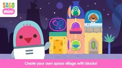 Sago Mini Space Blocks Builder Screenshots