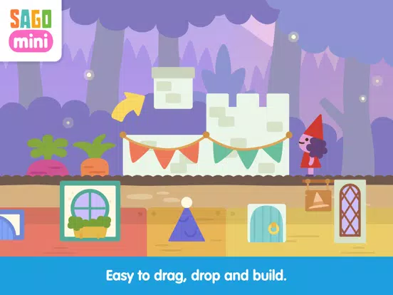 Tangkapan skrin Sago Mini Village Blocks iPad 