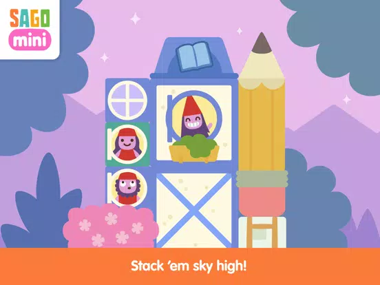 Tangkapan skrin Sago Mini Village Blocks iPad 