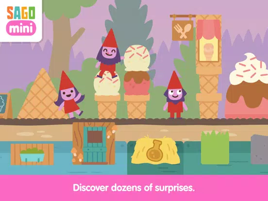 Tangkapan skrin Sago Mini Village Blocks iPad 
