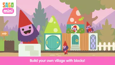 Tangkapan skrin Sago Mini Village Blocks