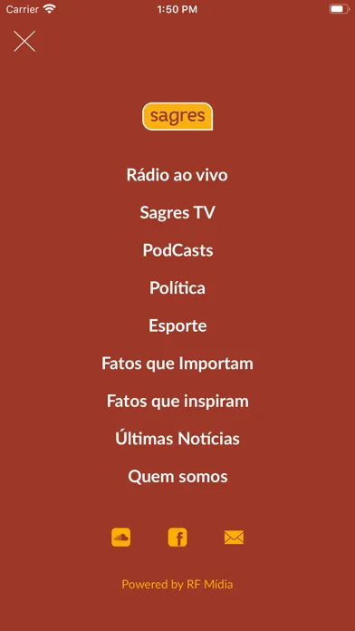 Captures d'écran de Rádio Sagres 730
