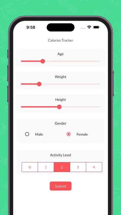 Zrzuty ekranu Calorie Tracker: food counter