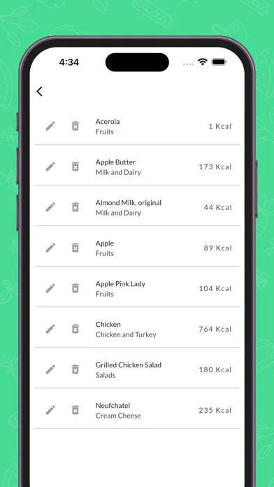 Zrzuty ekranu Calorie Tracker: food counter