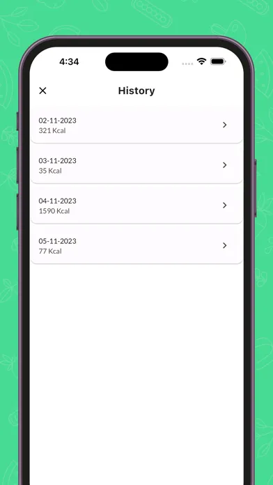 Zrzuty ekranu Calorie Tracker: food counter