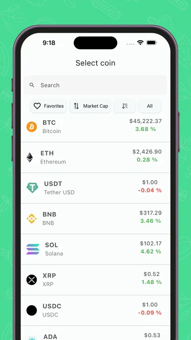 CryptoView: Coin BTC ETH price应用截图