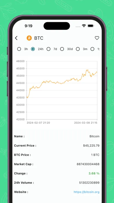 CryptoView: Coin BTC ETH price应用截图