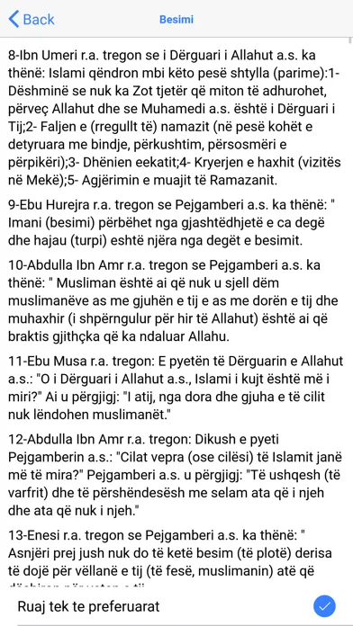 Capturas de pantalla de Sahih Buhari