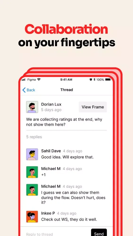 Tangkapan layar Figma Comments