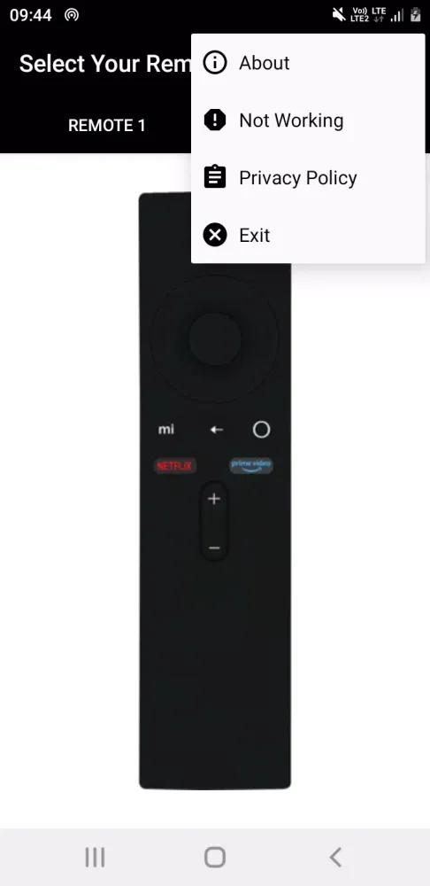 MI TV Remote Screenshots