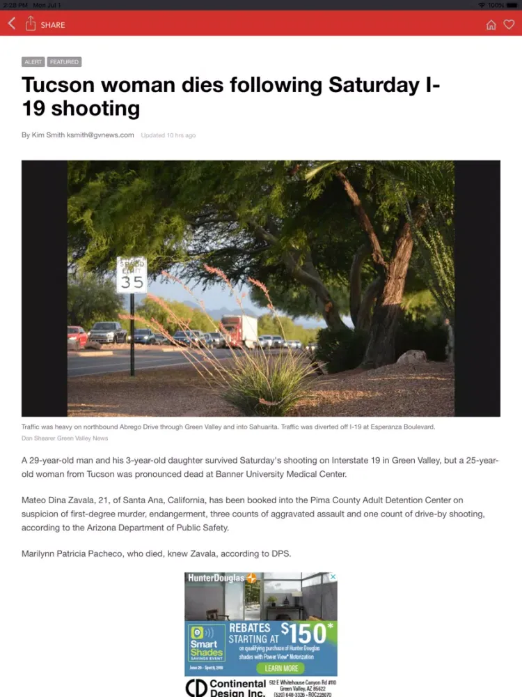 Sahuarita Sun iPad  Screenshots