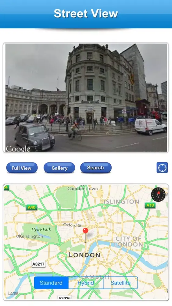 Скриншоты StreetView+Maps