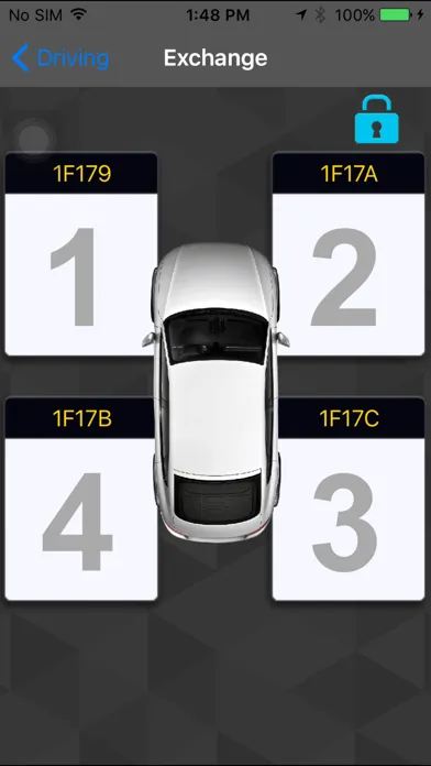 ภาพหน้าจอของ SAIC TPMS