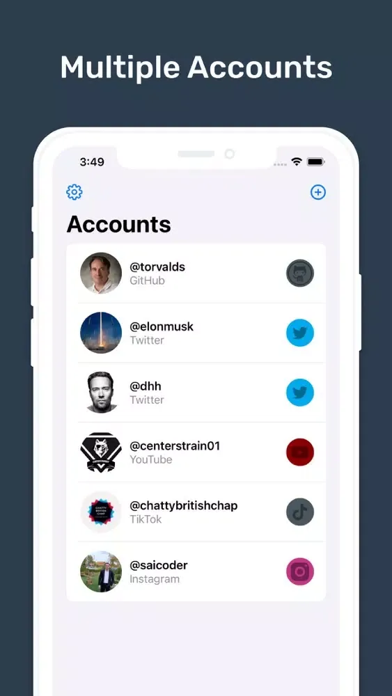 Captures d'écran de Social Followers Widget