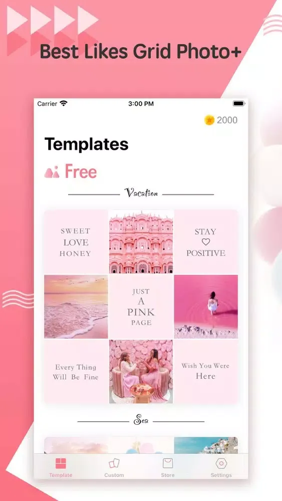 Tangkapan skrin Likes Grid for Instagram Post