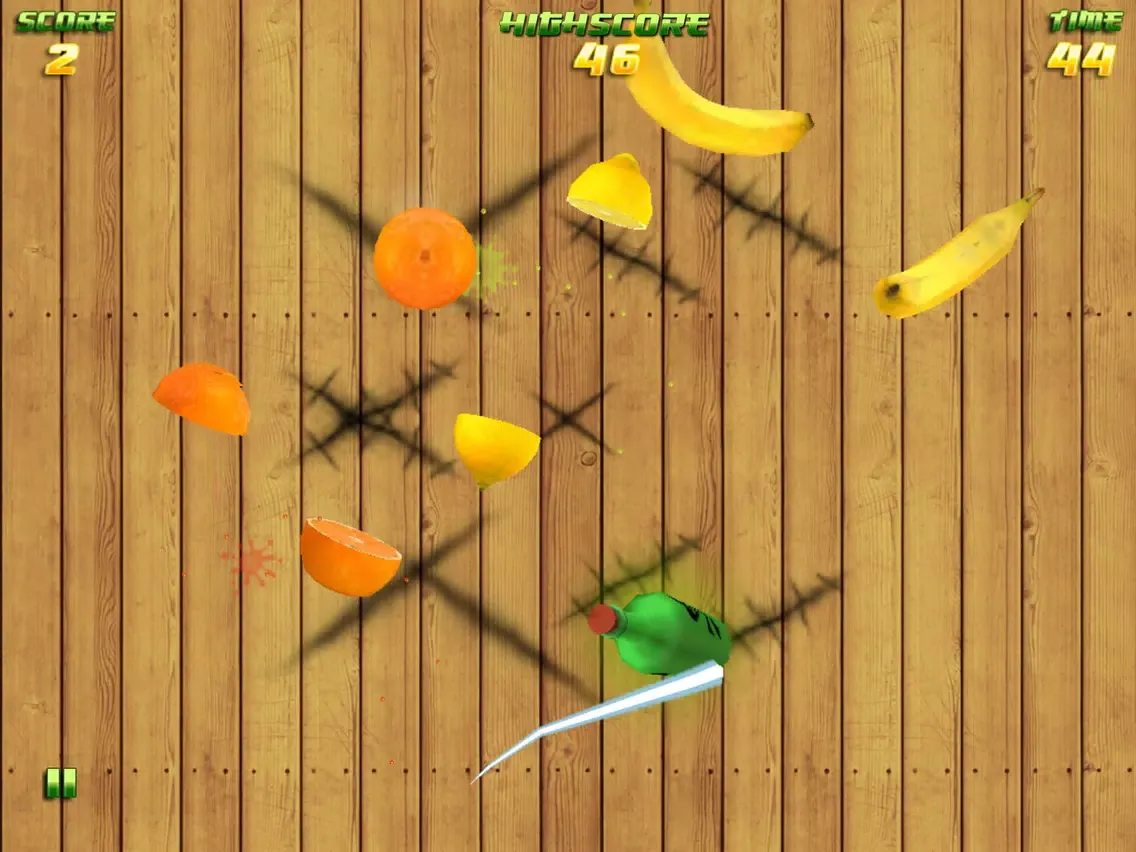 Capturas de tela do Fruit Slicer Free - Cut & Slash like a Expert Caribbean orange, bananas and melons like in a festival iPad 