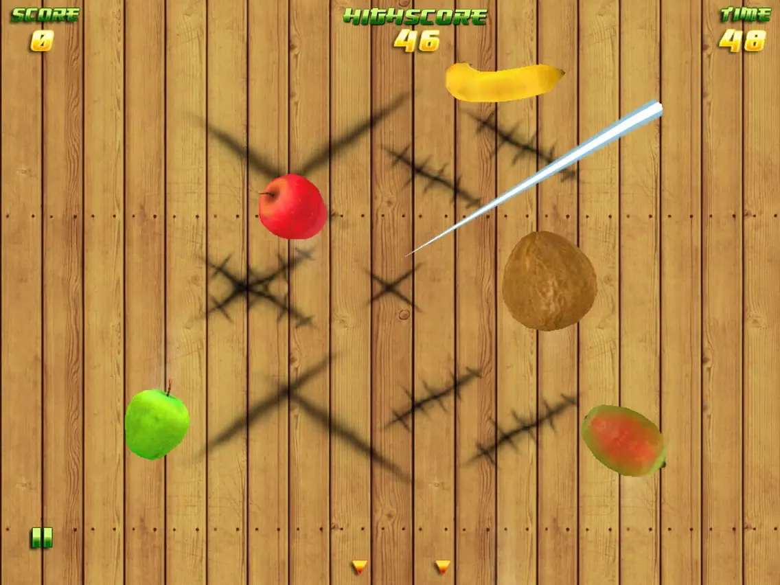 Capturas de tela do Fruit Slicer Free - Cut & Slash like a Expert Caribbean orange, bananas and melons like in a festival iPad 