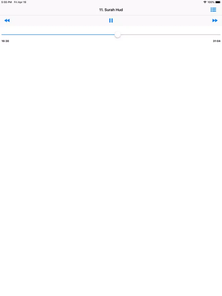 Quran Audio Player (Sudais) iPad  স্ক্রিনশট