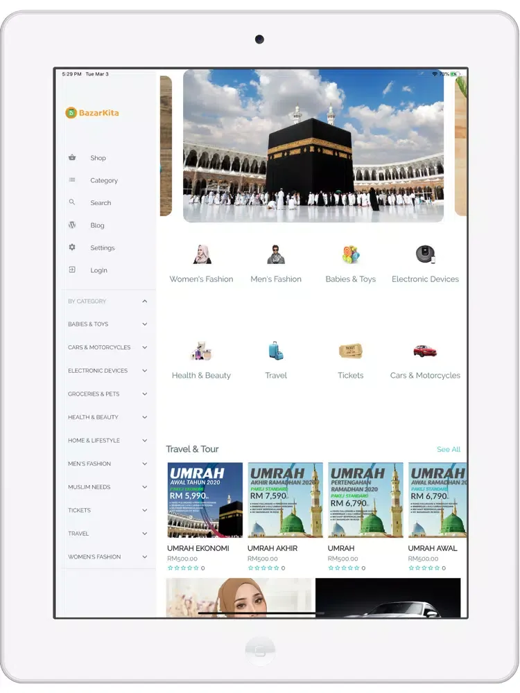 Скриншоты BazarKita iPad 