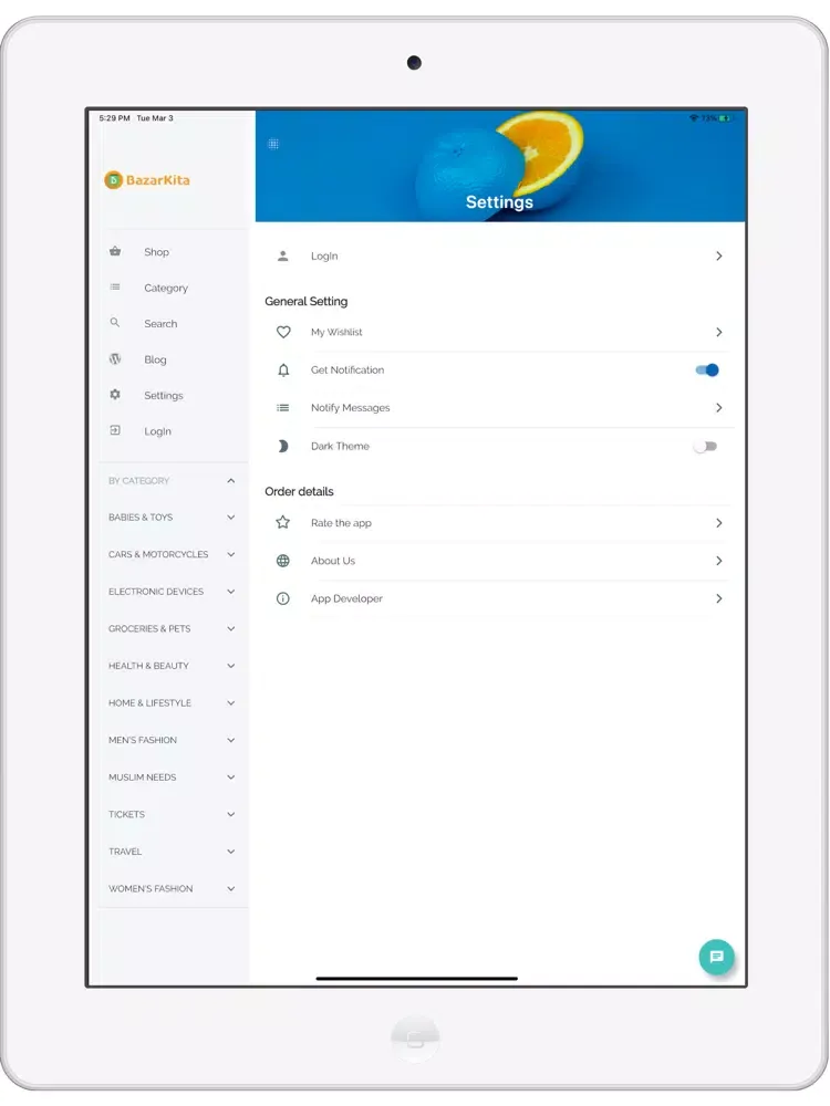 Скриншоты BazarKita iPad 