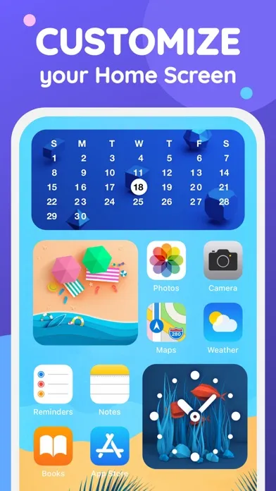 Tangkapan layar Custom Colorful Widget Maker
