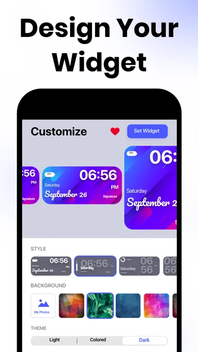 Tangkapan layar Custom Colorful Widget Maker