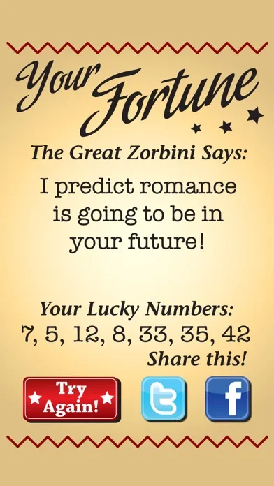 تصاویر Great Zorbini Fortune Teller