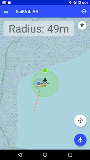 Screenshot di Anchor Alarm  - SailGrib AA