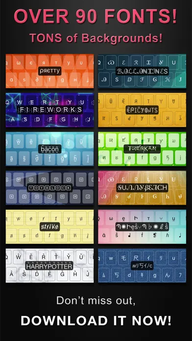 ภาพหน้าจอของ Cool Fonts Keyboard Pro- Custom Themes and Skins