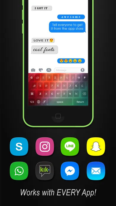 ภาพหน้าจอของ Cool Fonts Keyboard Pro- Custom Themes and Skins