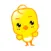 Animated Chick Stickers