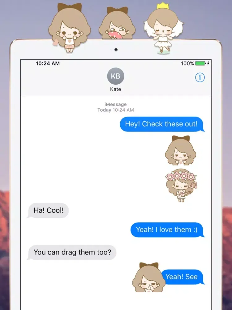 Tangkapan layar Bubbly Young Girl iPad 