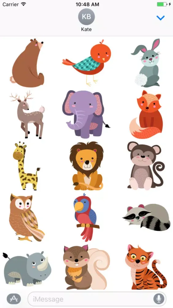 Скриншоты Cute Baby Animals Stickers