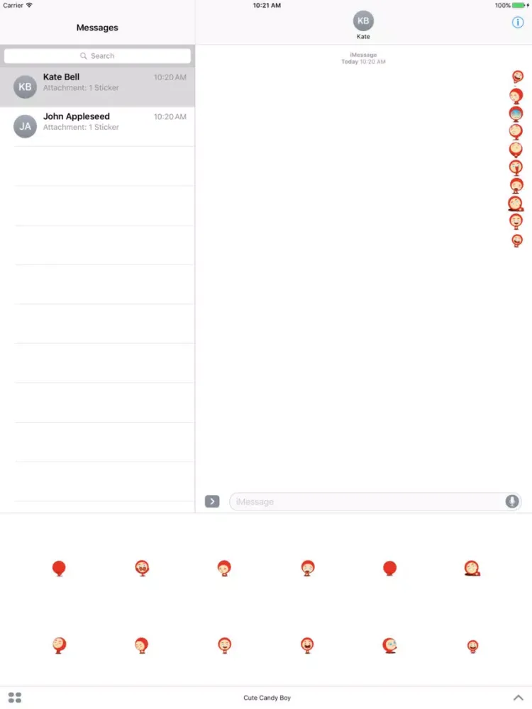 Cute Candy Boy iPad 应用截图