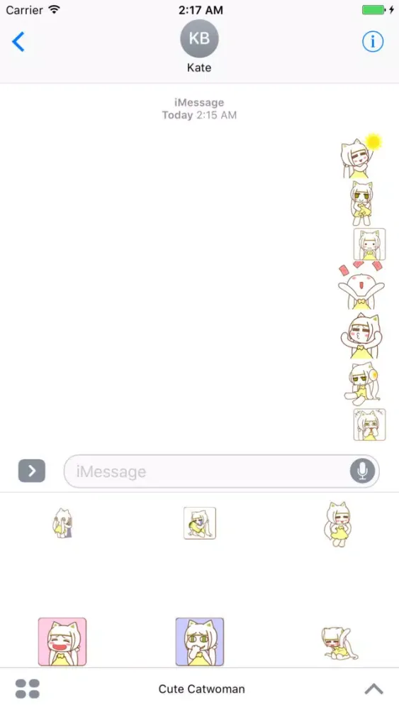 Cute Catwoman Stickers Screenshots