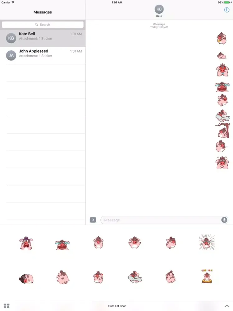 Cute Fat Boar iPad  スクリーンショット