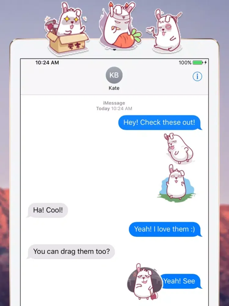 Funny Fat Rabbit iPad  Screenshots