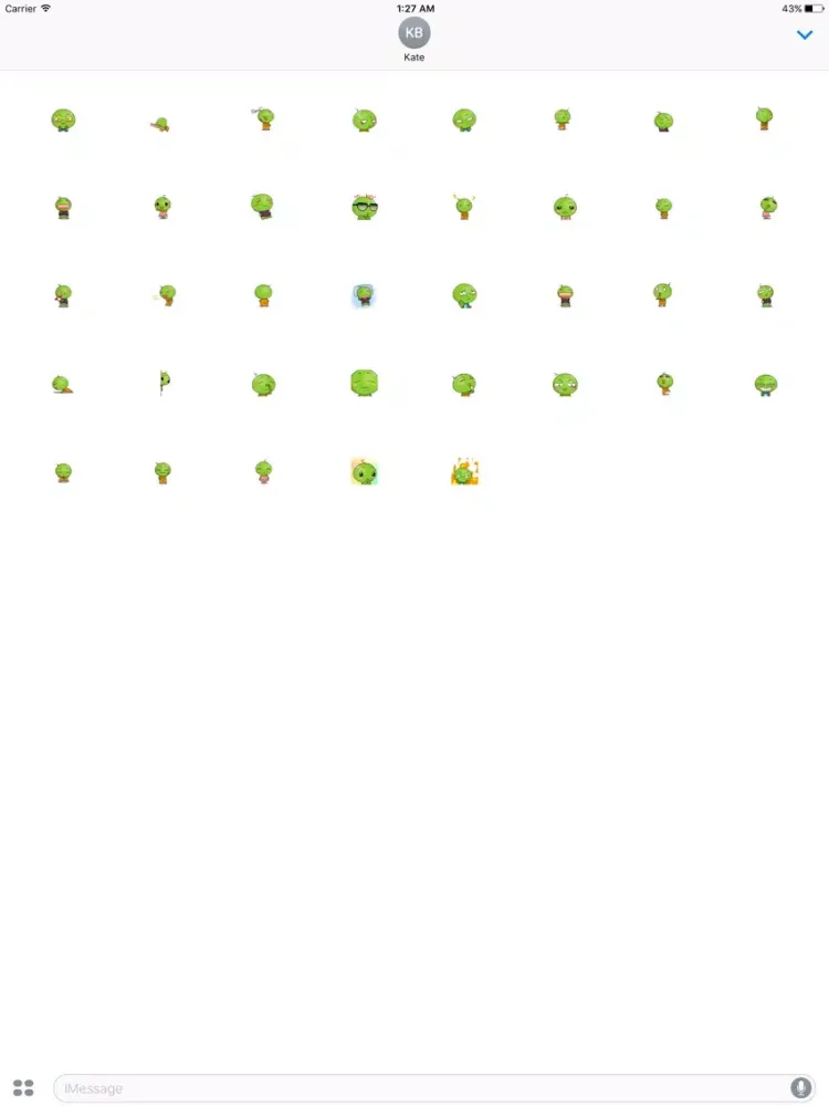 Tangkapan layar Funny Green Peas iPad 