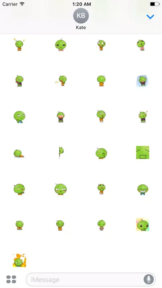 Tangkapan layar Funny Green Peas