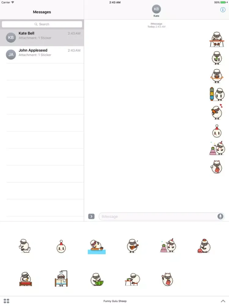 Funny Gulu Sheep iPad  Screenshots